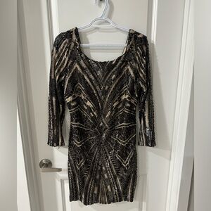 Marciano beaded New Years dress - size large